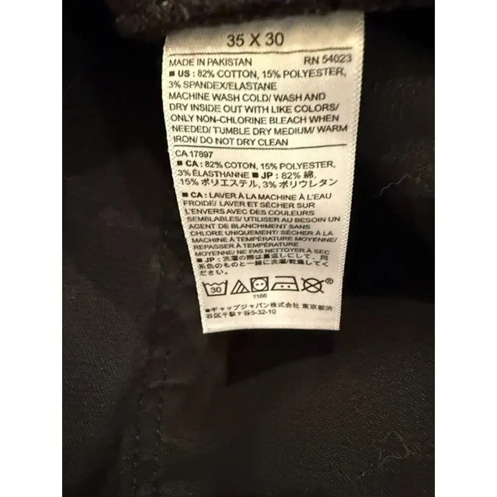 Banana Republic Skinny Techmotion Black Jeans Size 35×30 Men's.